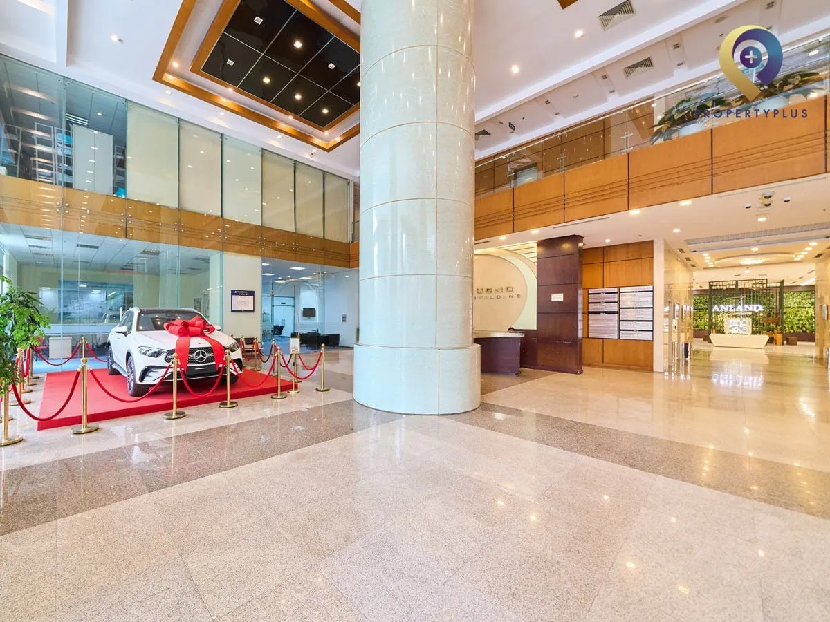 Nam Cuong Building ground floor lobby with modern design